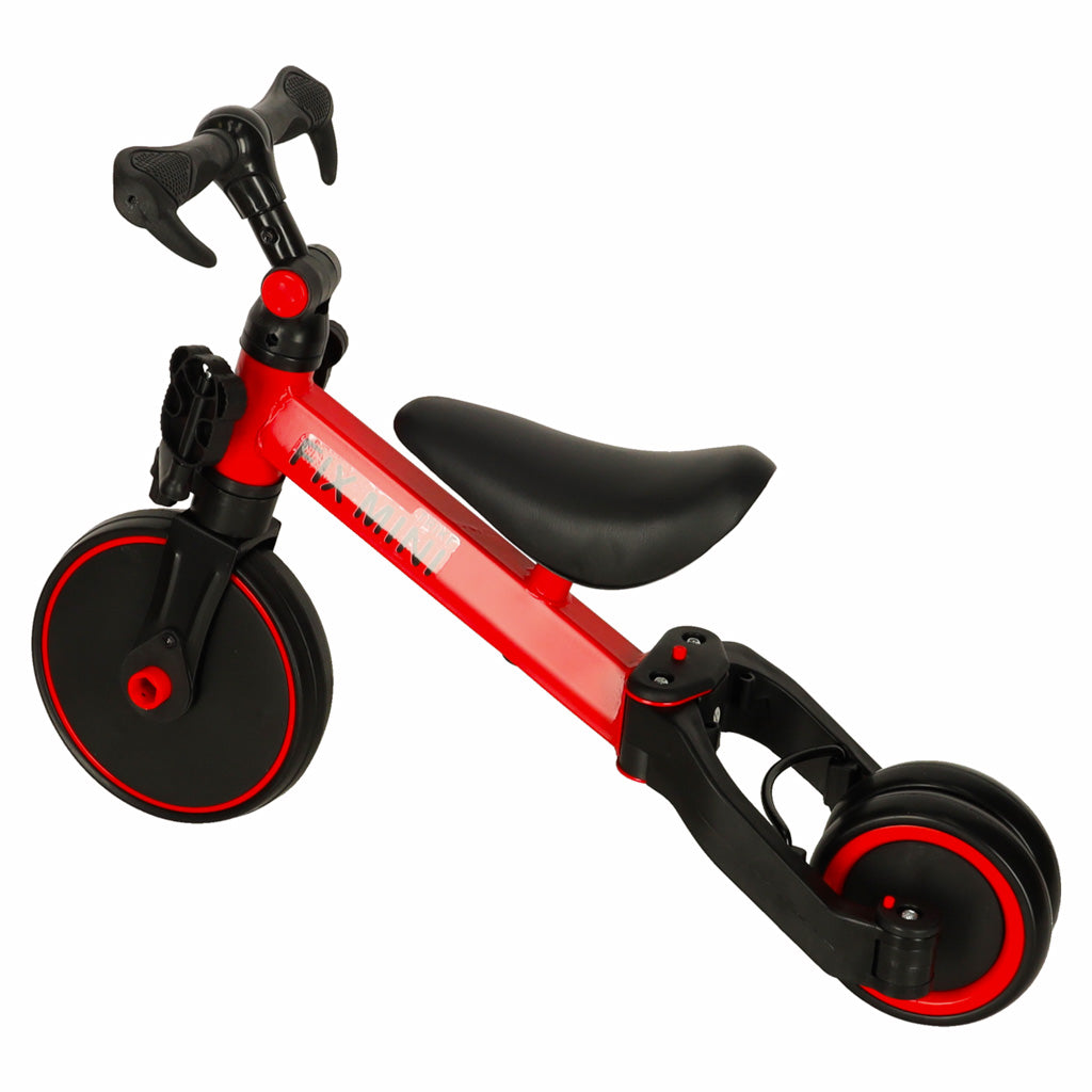 Sklopivi multifunkcionalni tricikl Fix Mini 3u1 - Crveni