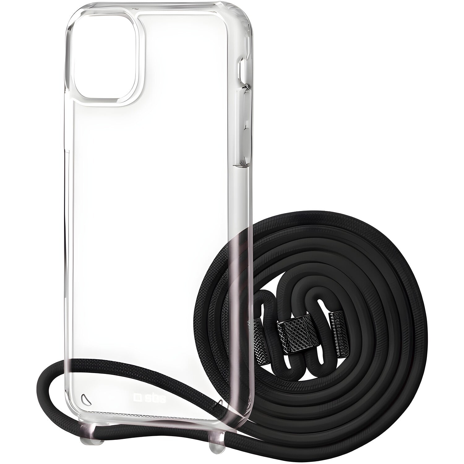 SBS Oklop za ogrlicu s trakicom za Apple iPhone 12/iPhone 12 Pro - Crna KP39007