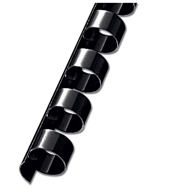 SPIRALA PLASTIČNA FI-19MM PK100 FORNAX CRNA