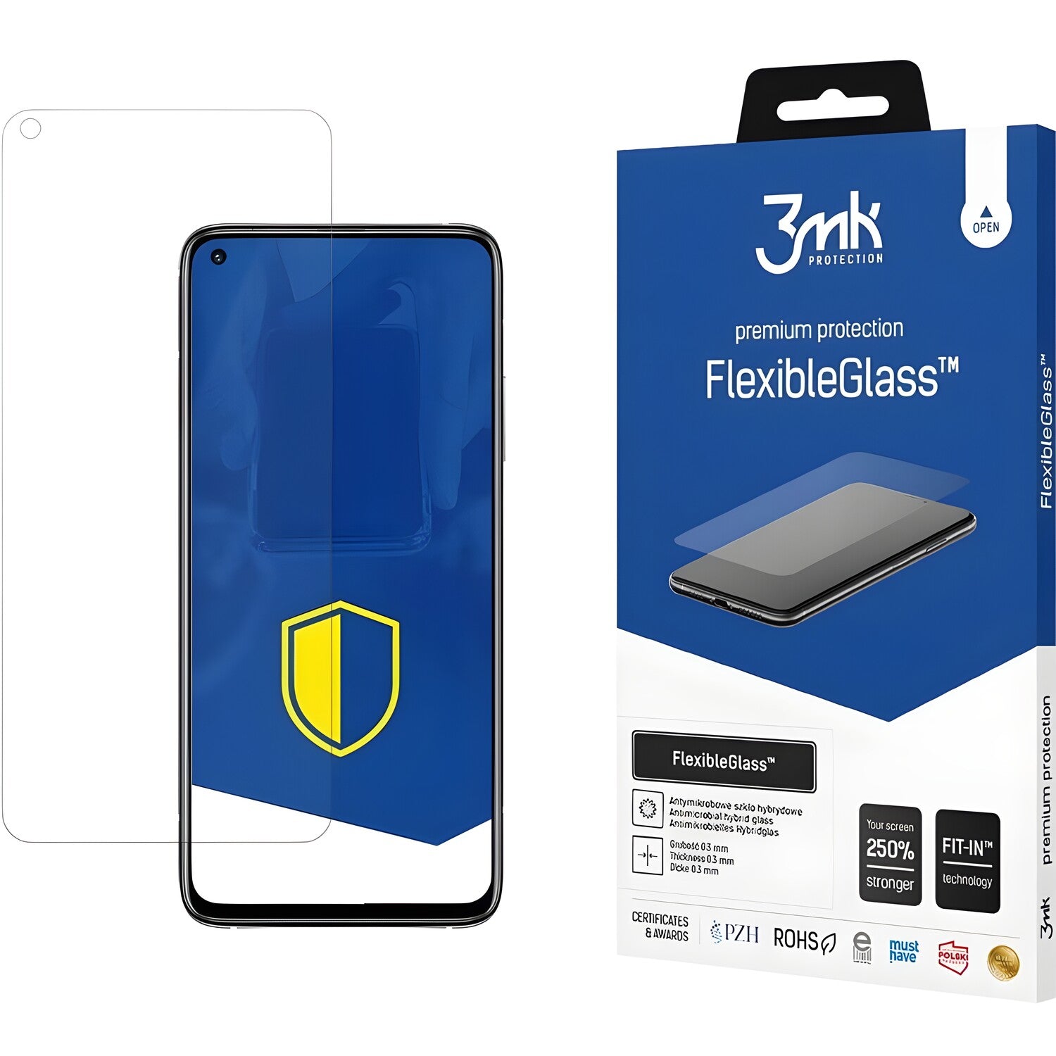 Zaštitno hibridno staklo 3mk FlexibleGlass za Xiaomi Mi 10T/Mi 10T Pro - Prozirna KP38121