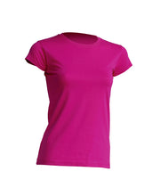 Ženska t-shirt majica kratki rukav r-neck fucsia
