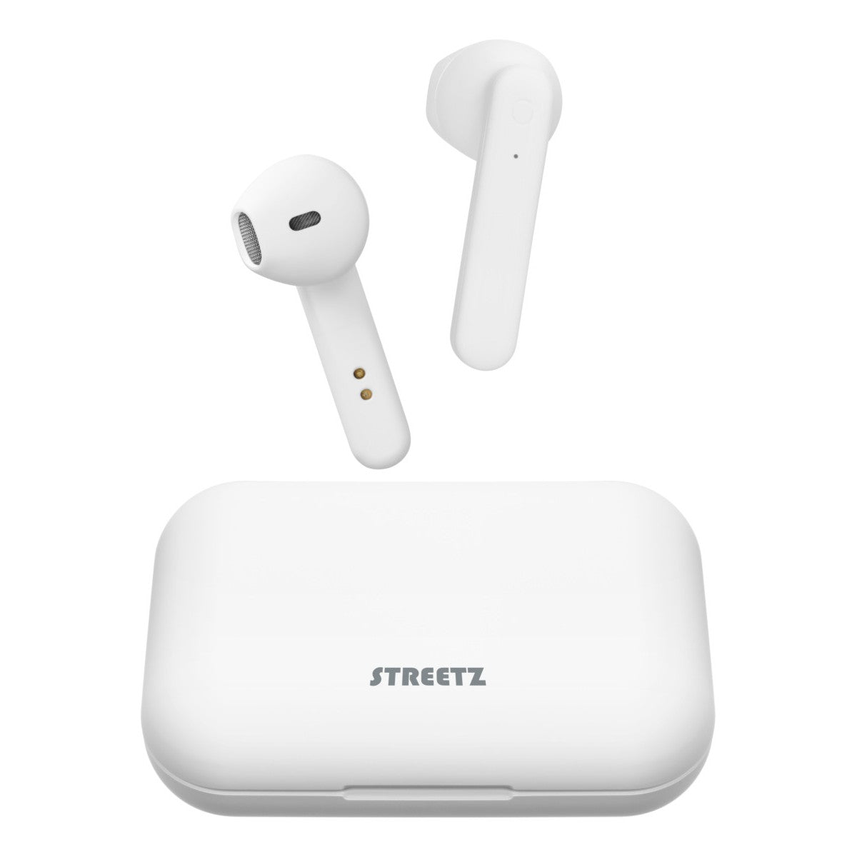STREETZ True Wireless Stereo slušalice s kućištem za punjenje, polu-in-ear, BT 5, mat bijele