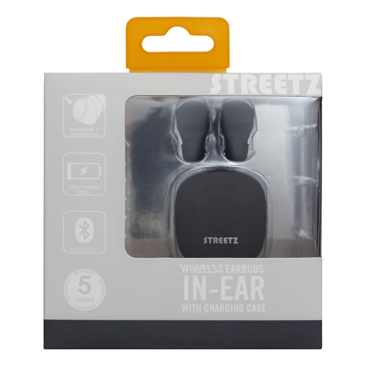 STREETZ Slušalice True Wireless TWS-1108 in-ear, s kutijicom za punjenje CRNE