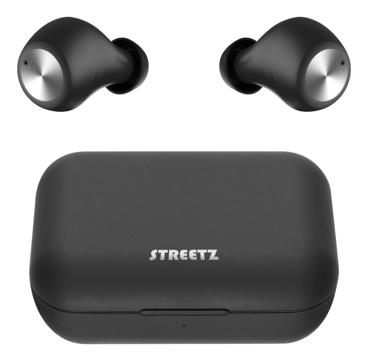 STREETZ Slušalice True Wireless TWS-110 in-ear, s kutijicom za punjenje, BT5 CRNE