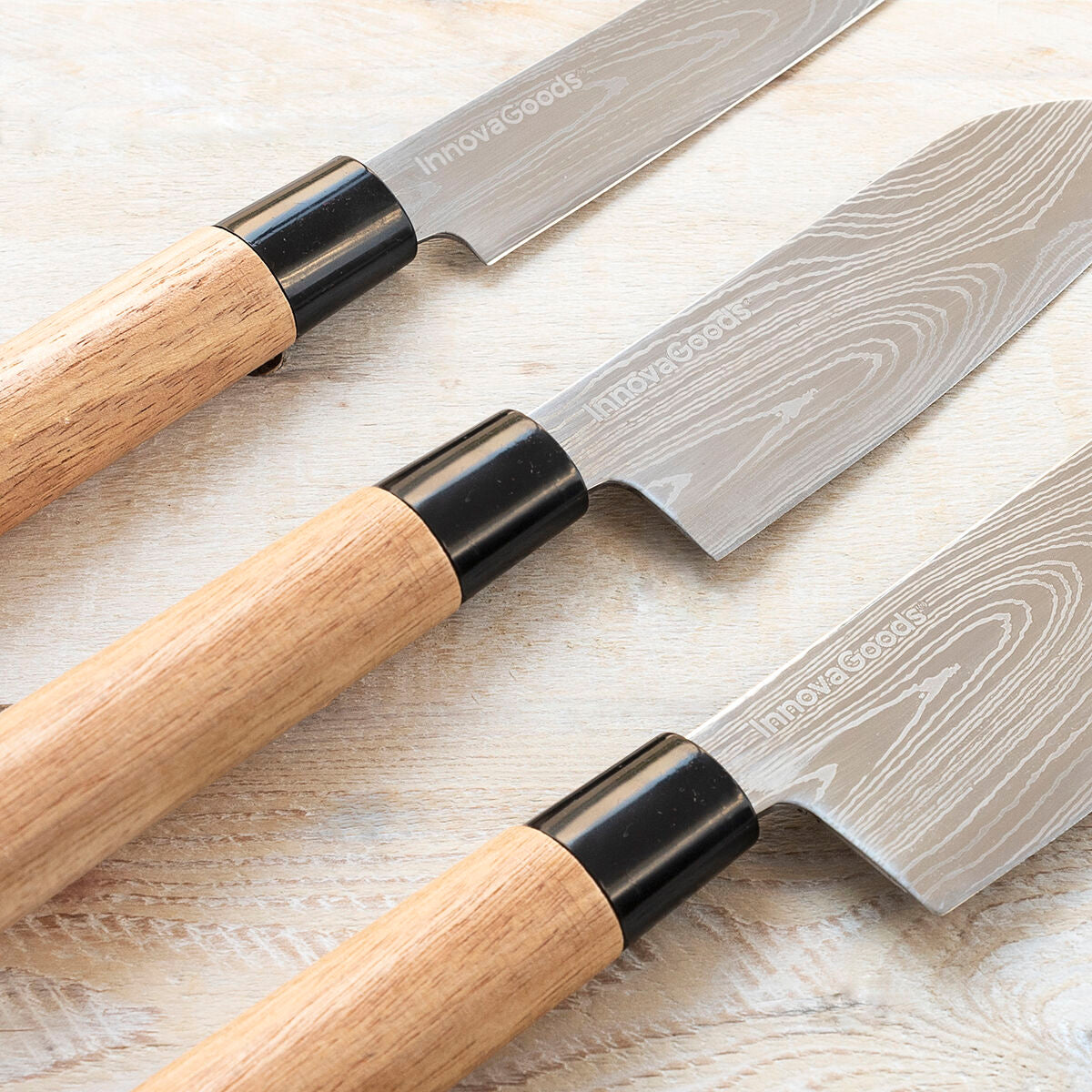 Set noževa s profesionalnom torbicom za prenošenje Damas·Q InnovaGoods