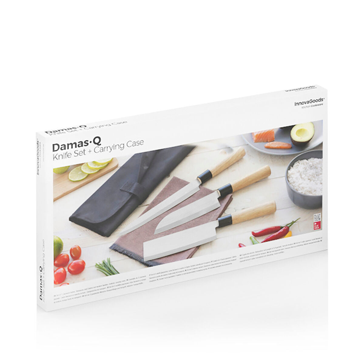 Set noževa s profesionalnom torbicom za prenošenje Damas·Q InnovaGoods