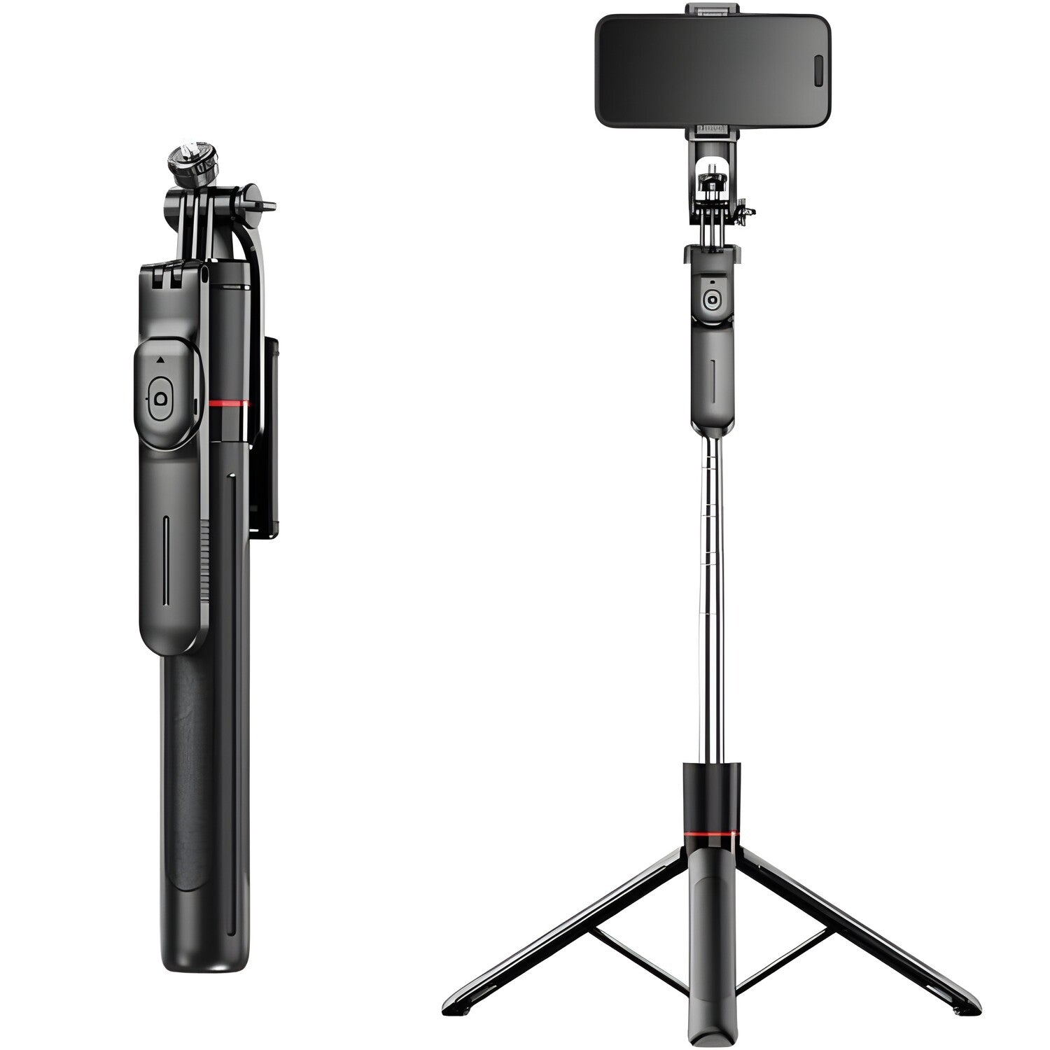Selfie štap - stabilni tripod s Bluetooth upravljanjem F16 - Crna KP37884