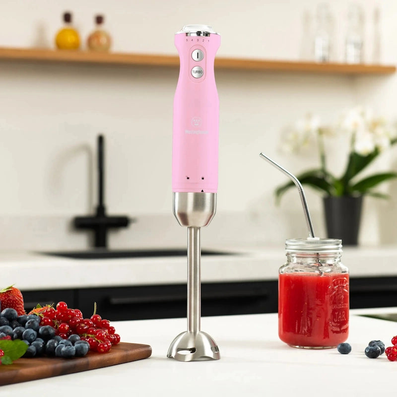 Westinghouse Retro Pink palični blender