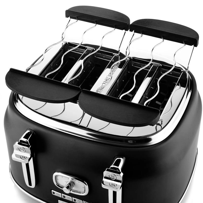Westinghouse Retro Black 4 Slice opekač kruha