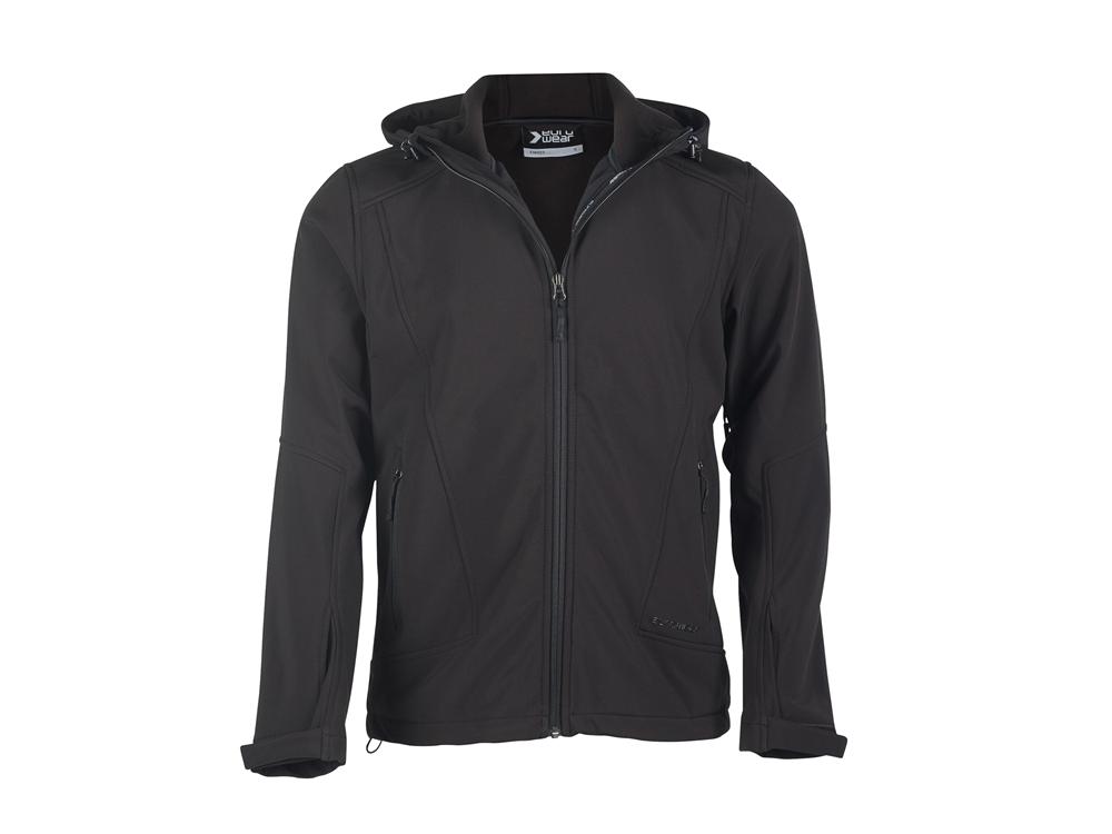 MOŠKA SOFT SHELL JAKNA s kapuco EM603 črna XL