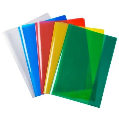 Omotnica za bilježnicu A4 Jolly, set od 5 boja (transparent, žuta, crvena, plava, zelena)