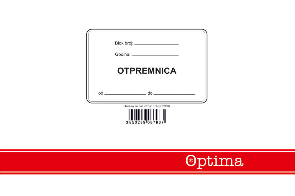 Otpremnica A-5 EC-I-21/NCR OPTIMA P10/60