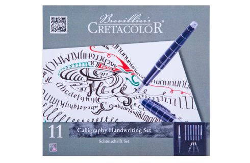 Umjetnički set za kaligrafiju Cretacolor 11 kom (držači, olovka, konverter tinte , upute)