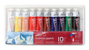 Boja tempera Aero 42ml tubice 10 kom u plastičnoj kutiji