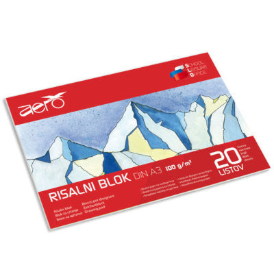 Blok za risanje Aero A4 100g 20L