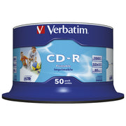 CD-R 700/80 52x vreteno AZO potiskljiv pk50 Verbatim 43438