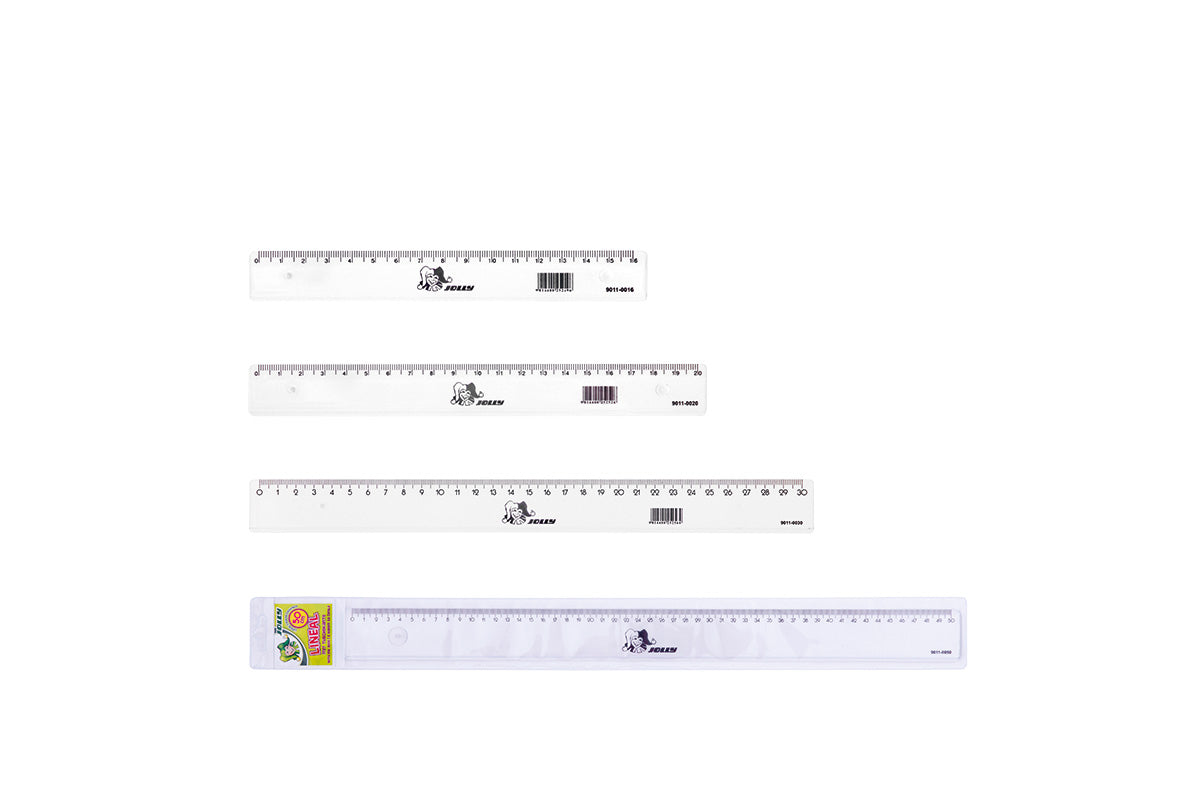Ravnalo Jolly, 16cm, prozirno