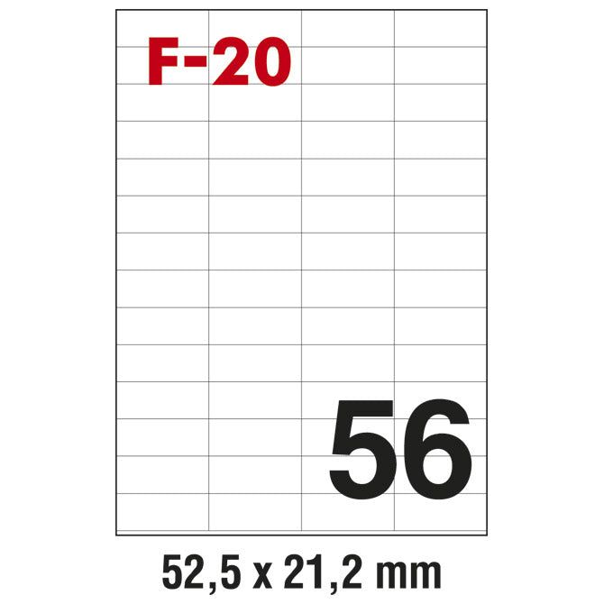 Etikete ILK 52,5x21,2mm pk100L Fornax F-20
