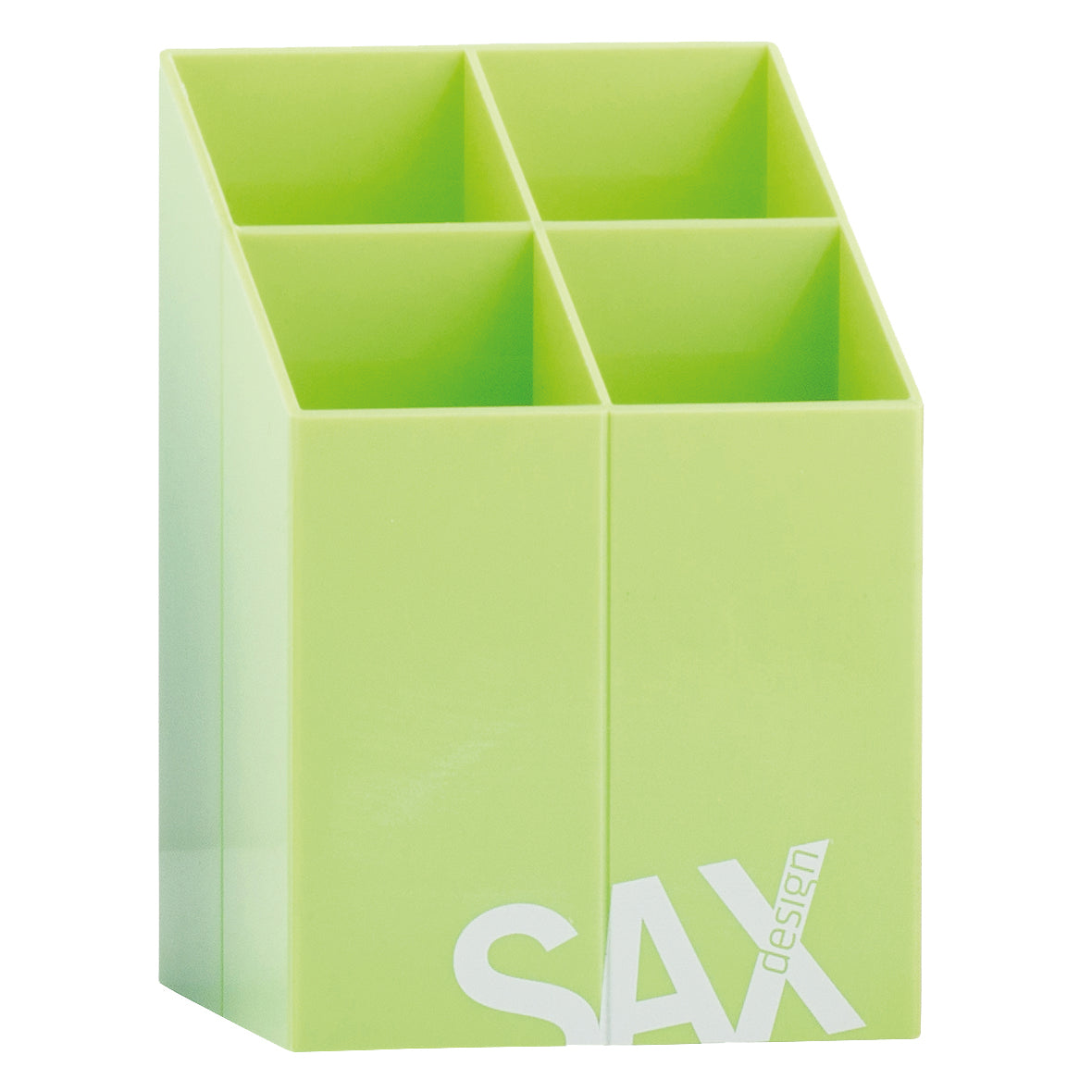 Kozarec za svinčnike Sax design kocka zelena