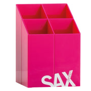 Kozarec za svinčnike Sax design kocka magenta