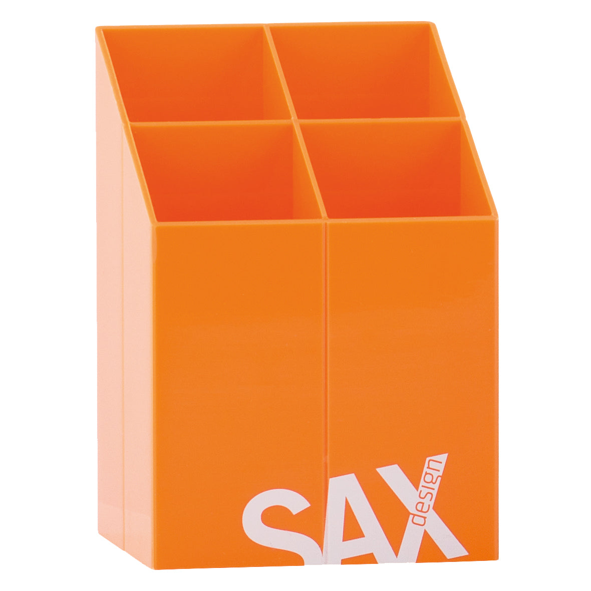 Čaša za olovke Sax design kocka narančasta