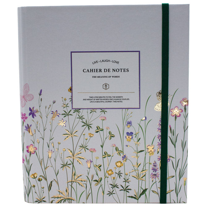 Blok kolegij B5 črte 96L z elastiko Flowers 1 Marker 1712