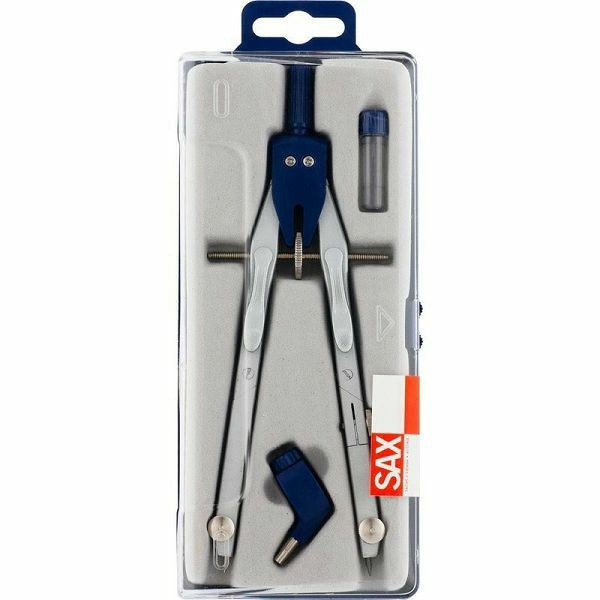 Šestar šolski Sax v PVC škatli + mine, večji