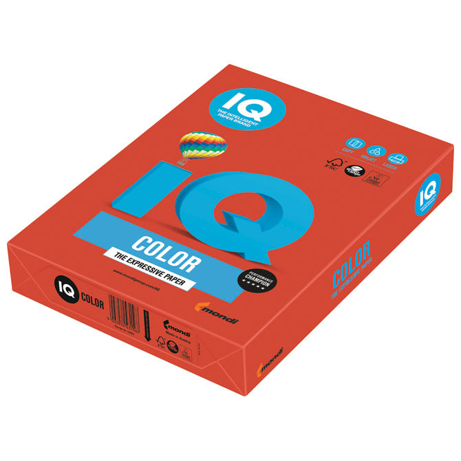 Papir ILK IQ Intenziv A4 80g pk500 Mondi CO44 koraljno crveni