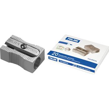 Šiljilo metalno 1 rupa četvrtasto MILAN alu 80034 P20/400