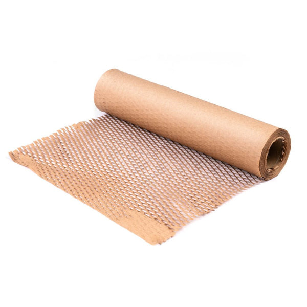 Ukrasni papir za zamatanje Sax smeđi, u obliku saća 20cm x 20m