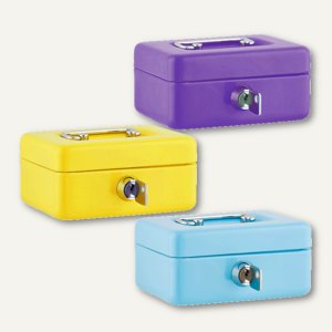 Mini blagajna za denar 12,9x9,5x6,2cm, razne barve