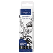 Flomaster Pitt artist Comic Black pk4 Faber-Castell 267194 crni blister
