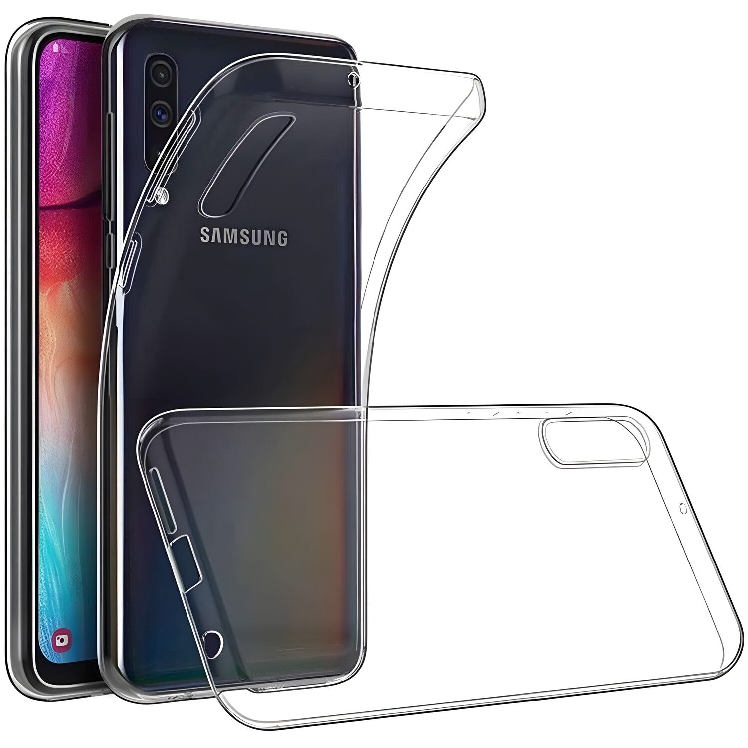 Przezračno zaštitno kućište za Samsung Galaxy A70s/Galaxy A70 - Prozirna KP17731
