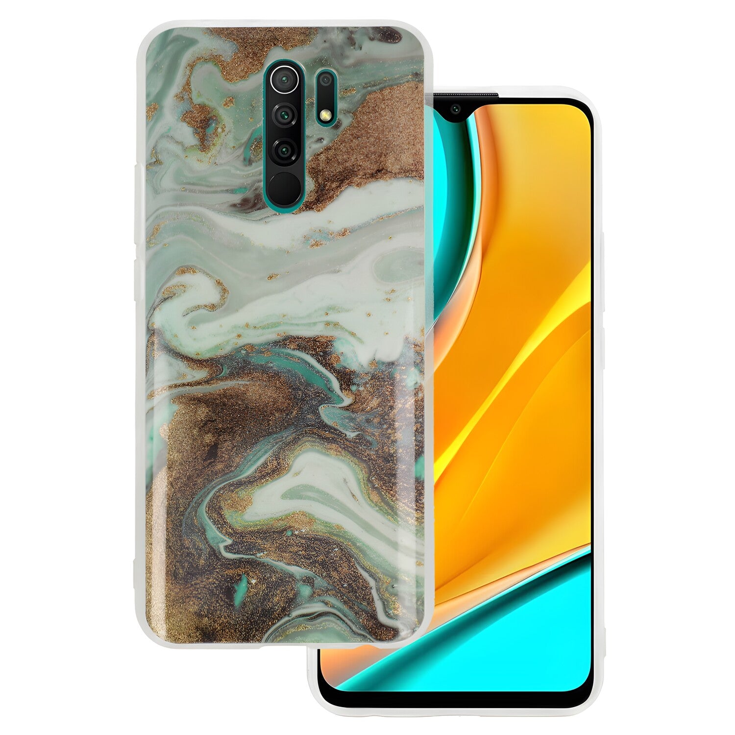 Silikonska sjajna futrola Marble za Xiaomi Redmi 9 - Višebojna 5 KP17796