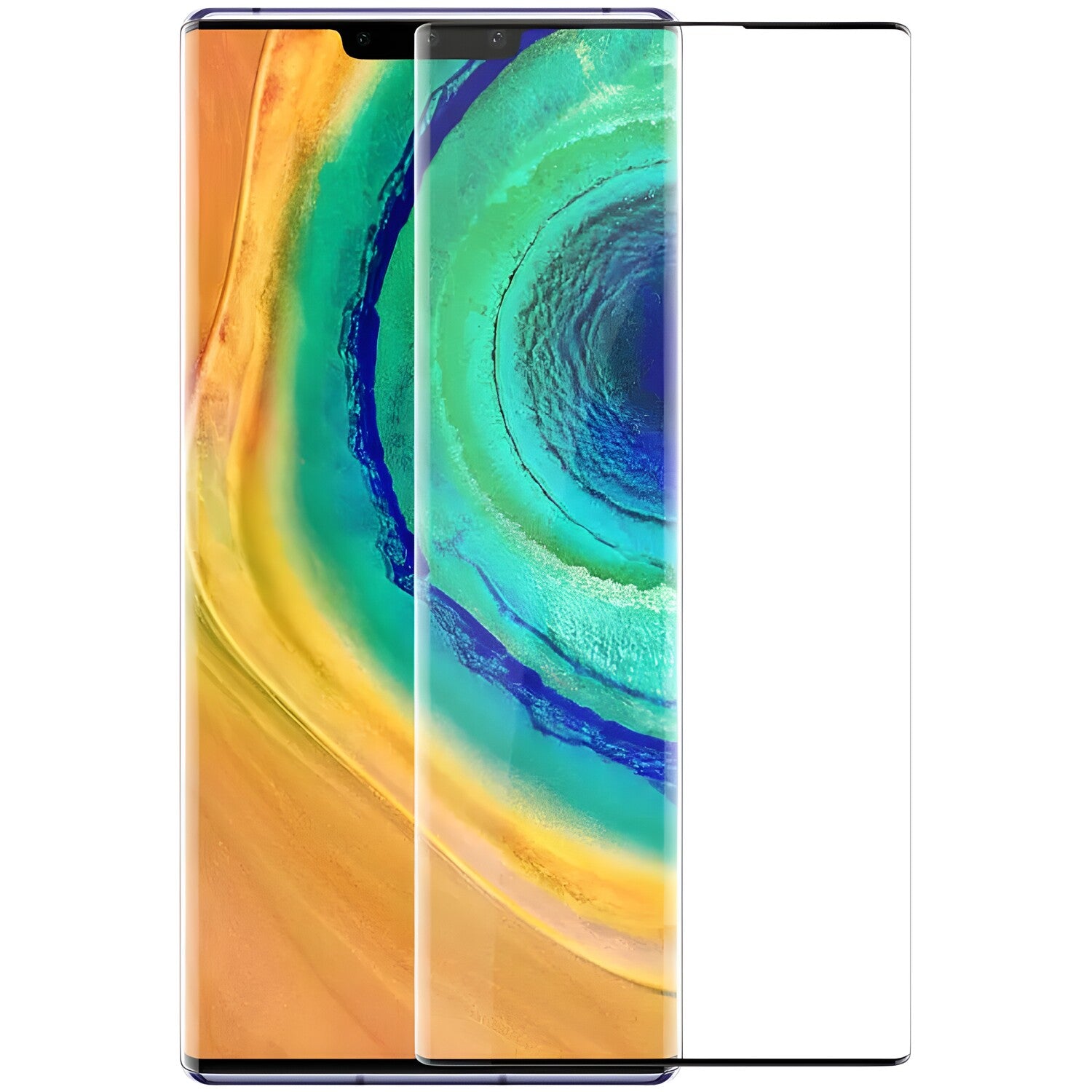 3D kaljeno staklo za Hauwei Mate 30 Pro - Prozirna KP18207