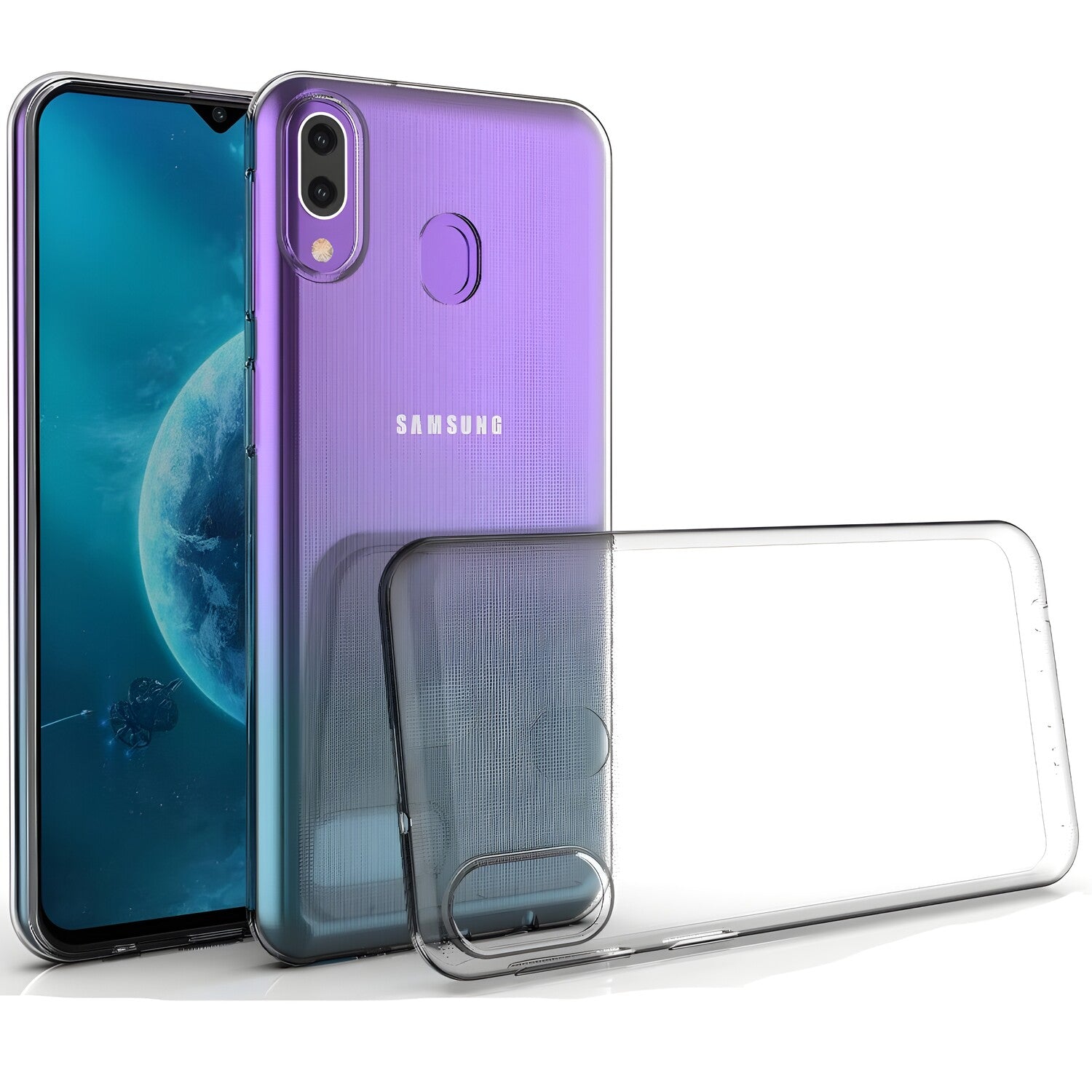 Przezračno zaštitno kućište za Samsung Galaxy M20 - Prozirna KP19212