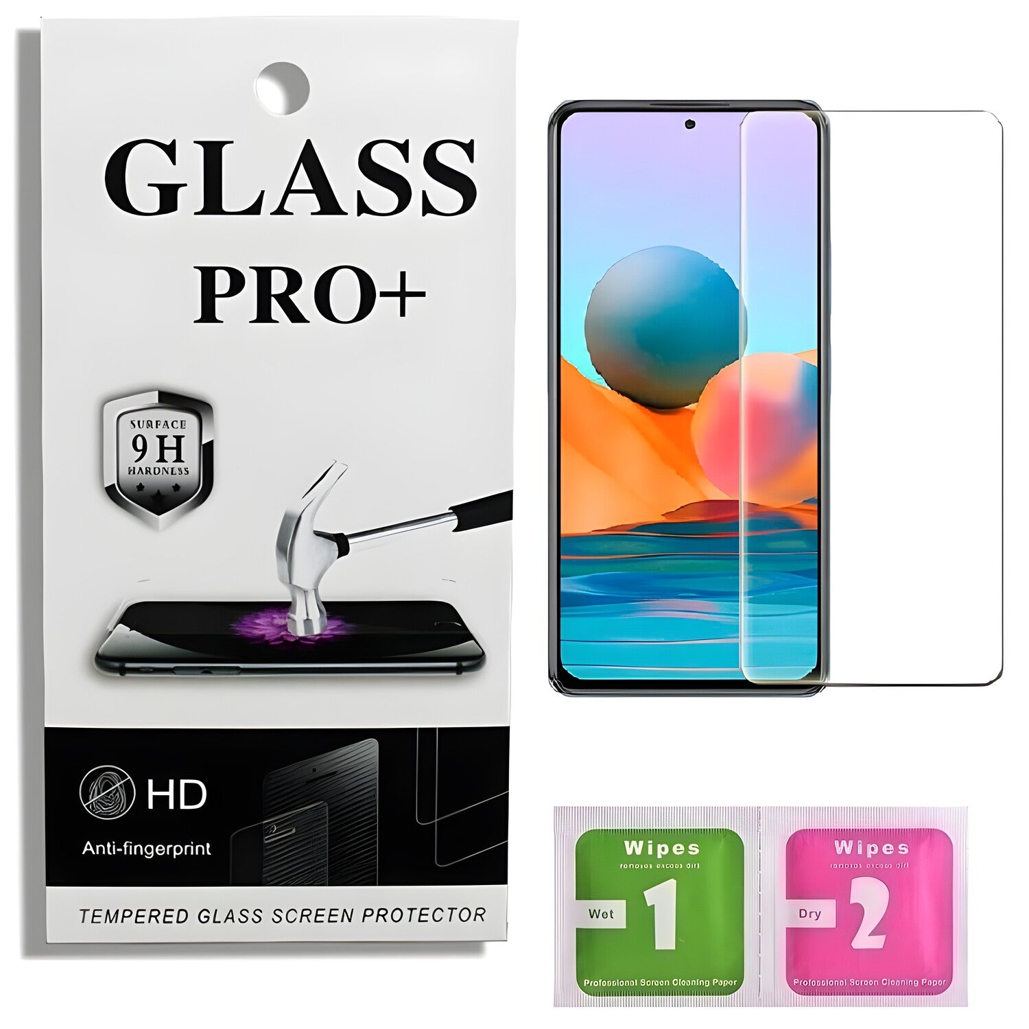 Prémično zaštitno staklo 9D Izmael za Xiaomi Redmi Note 10 Pro - Prozirna KP22939