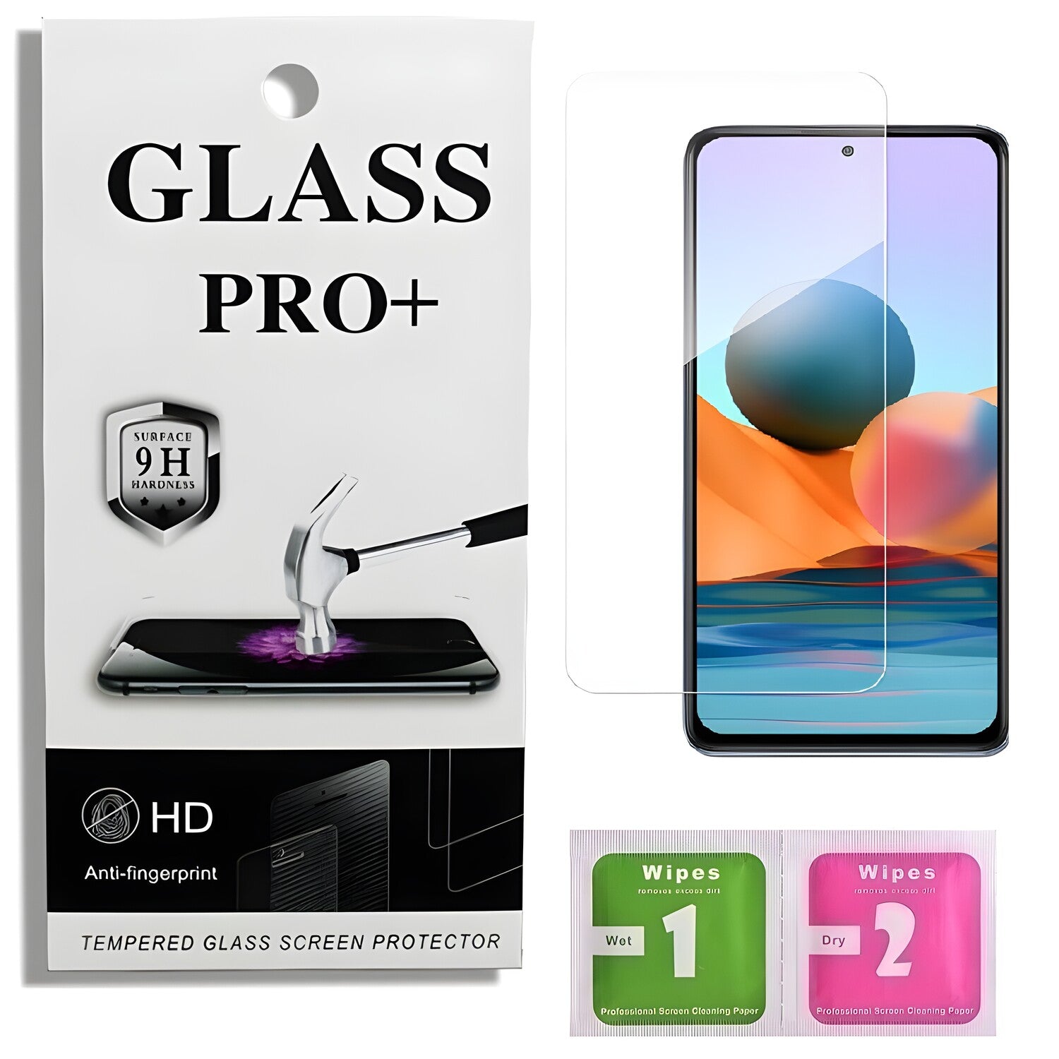 Prémično zaštitno staklo 9D Izmael za Xiaomi Redmi Note 10S - Prozirna KP22987
