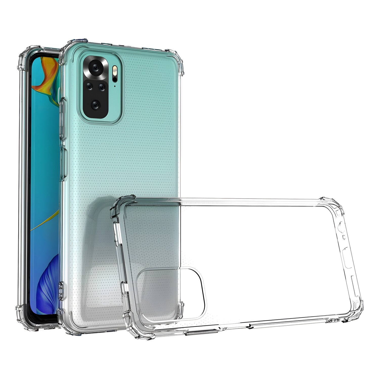 Silikonska futrola s ojačanim rubovima za Xiaomi Redmi 10 - Prozirna KP23486