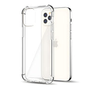 Silikonska futrola s ojačanim rubovima za Apple iPhone 13 Pro - Prozirna KP23574