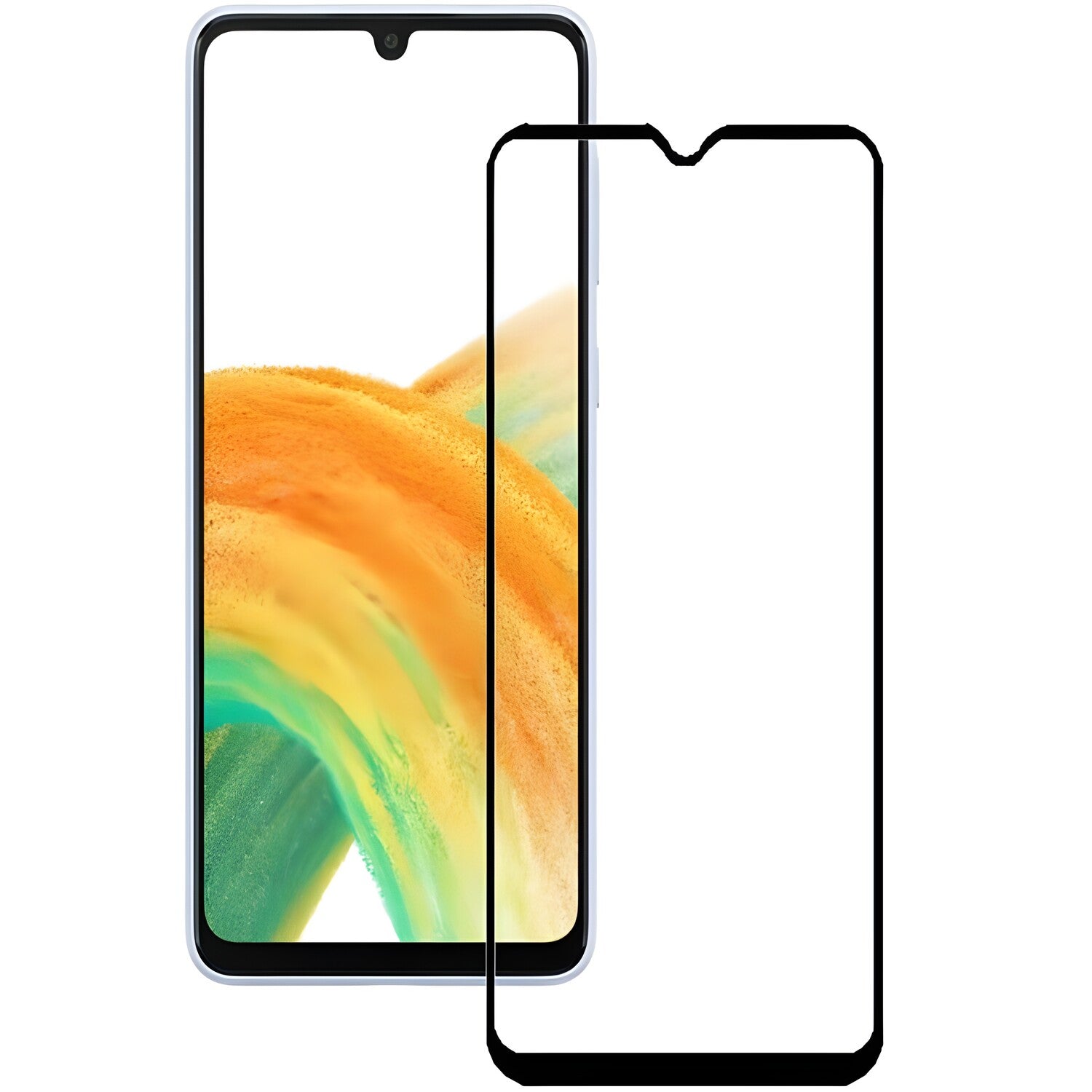Zaštitno staklo 6D za Samsung Galaxy A33 - Crna KP24033