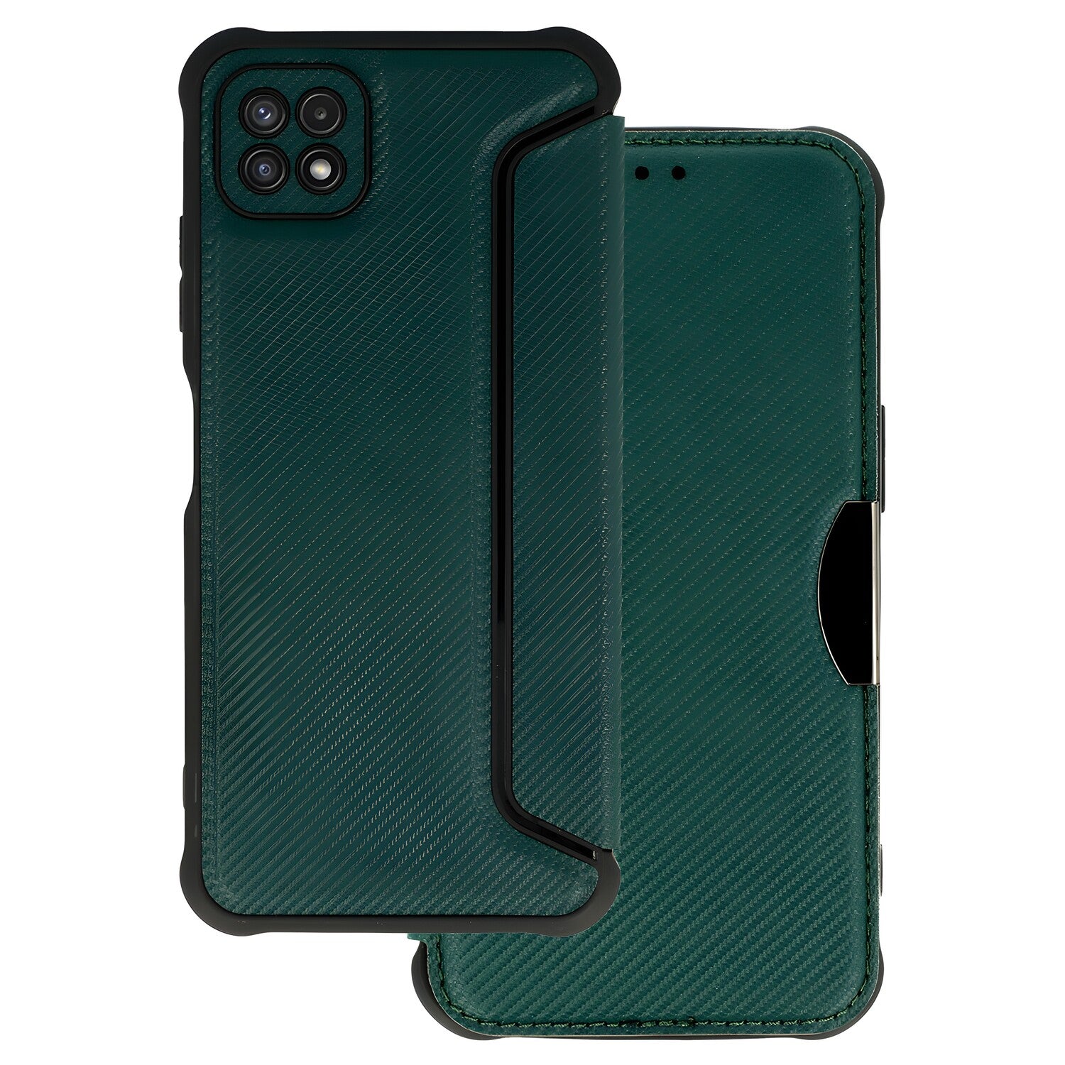 Razor carbon knjigovo puzdo za Samsung Galaxy A22 5G - Zelena KP25470