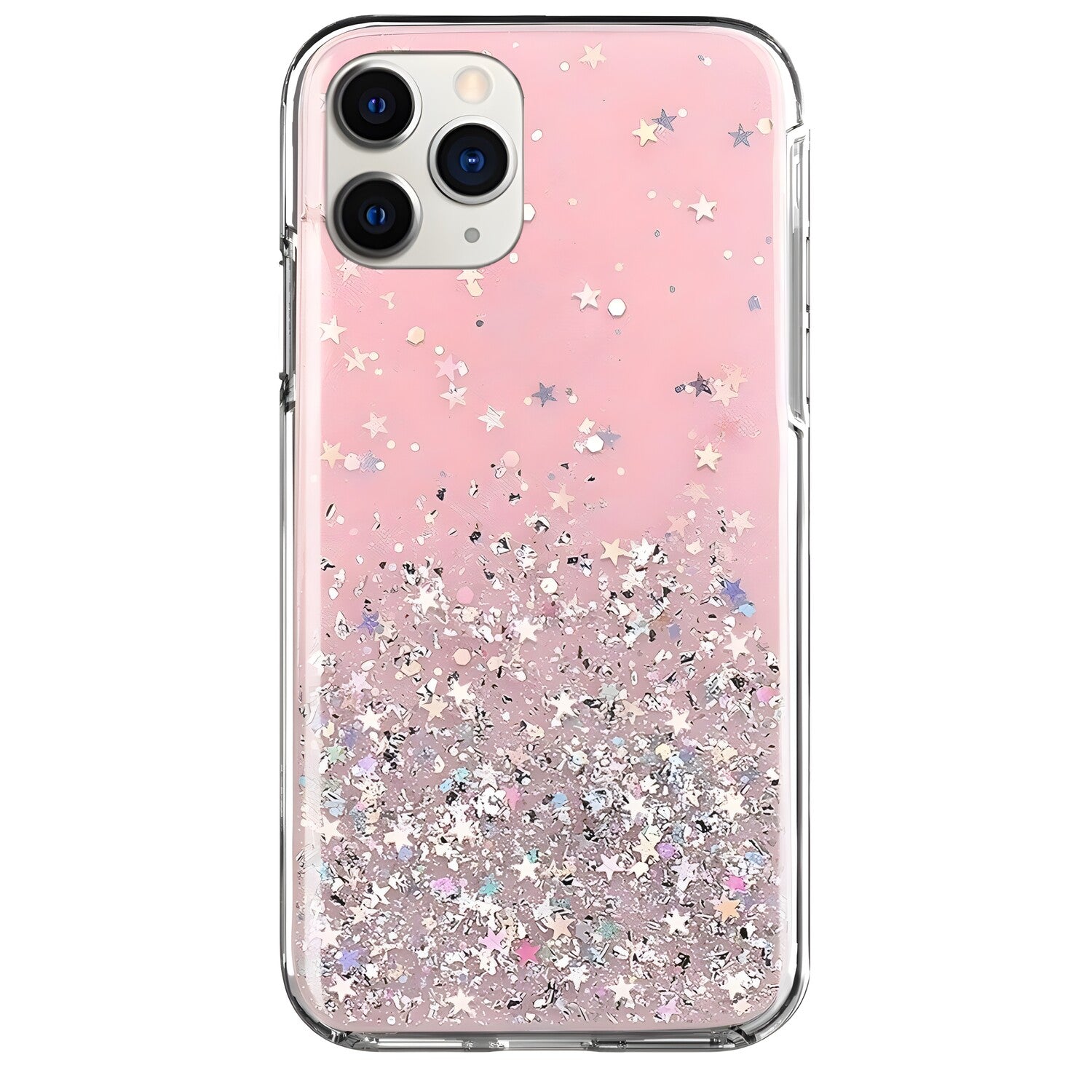 Wozinsky Star Glitter silikonska futrola za Apple iPhone 12 Pro Max - Svijetlo roza KP8756