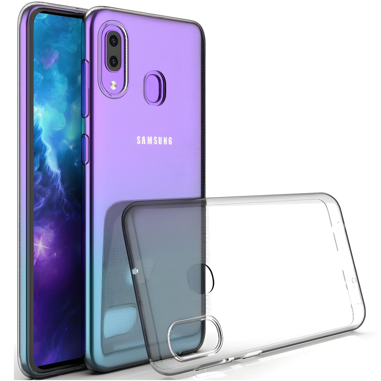 Przezračno zaštitno kućište za Samsung Galaxy A20s - Prozirna KP9393