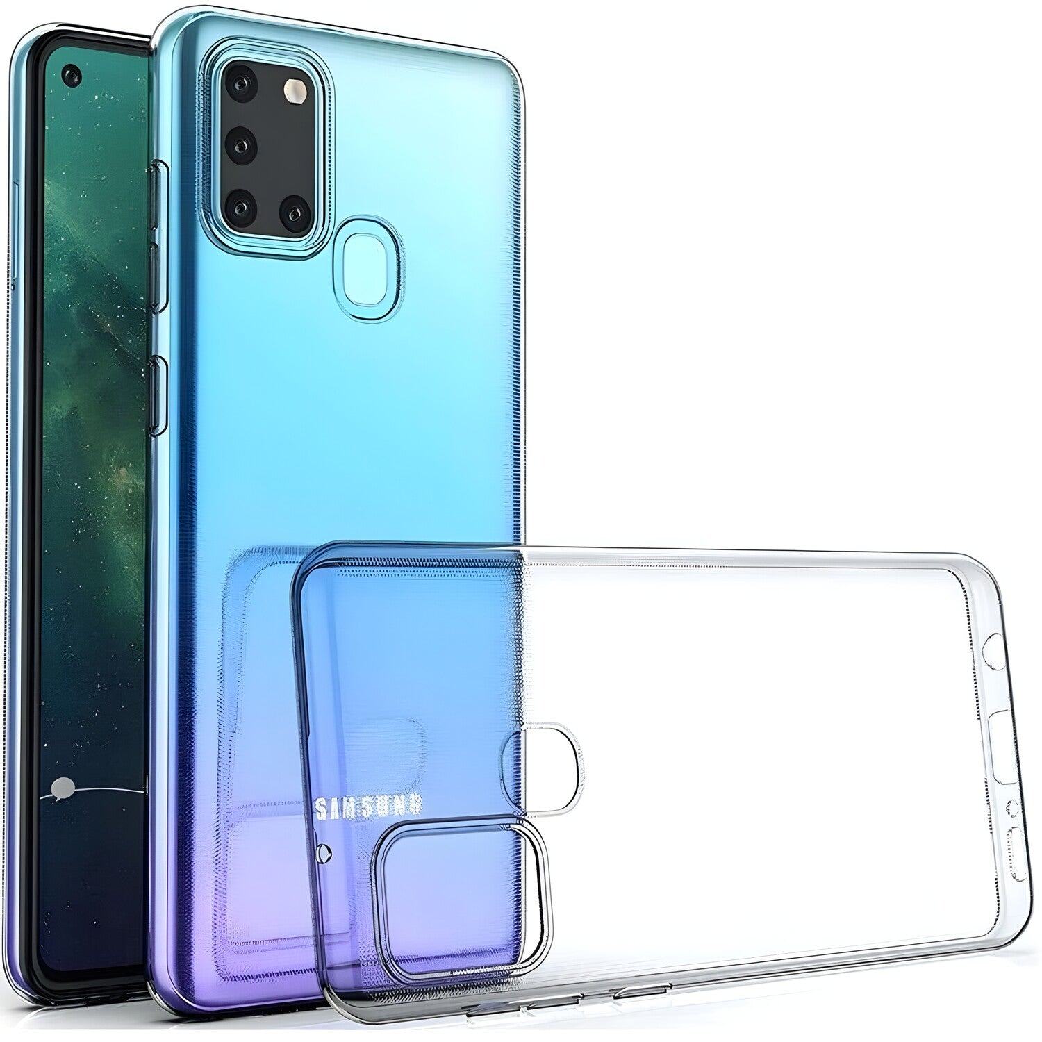 Przezračno zaštitno kućište za Samsung Galaxy A21s - Prozirna KP9401