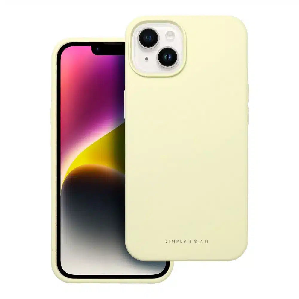 Roar Cloud-Skin Case – za iPhone 14 Light Yellow