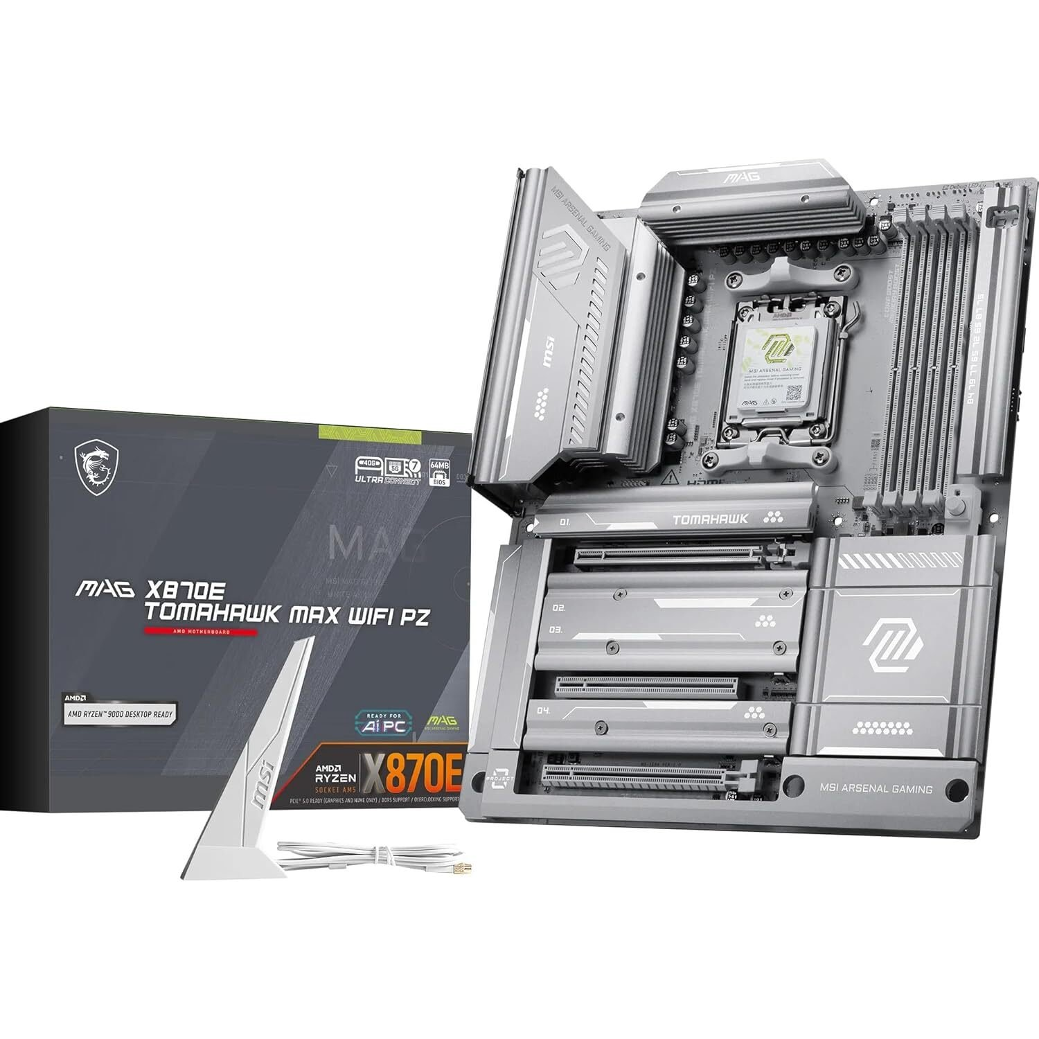 MSI MAG X870E TOMAHAWK MAX WIFI PZ matična ploča AMD X870E Utor AM5 ATX