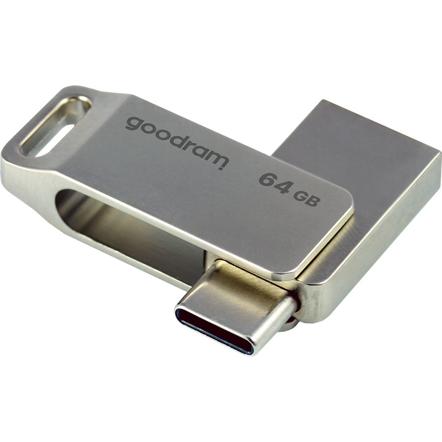 Goodram ODA3 USB izbrisivi memorijski pogon 64 GB USB Type-A / USB Type-C 3.2 Gen 1 (3.1 Gen 1) Srebro