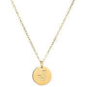 Ogrlica Abeceda - J / Zlatna KP21216
