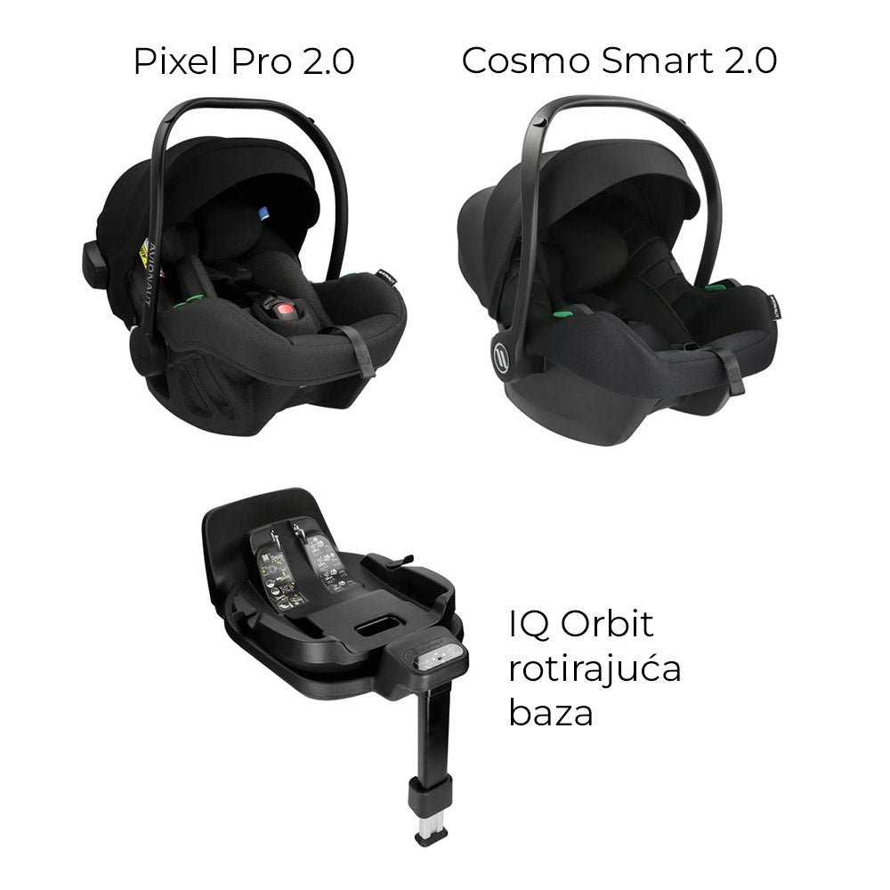 Dječja kolica Bebetto Flavio Choco PRO 02/BRM 3u1 B